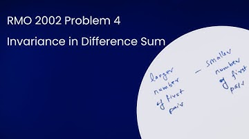 RMO 2002 Problem 4 - Invariance in Difference Sum