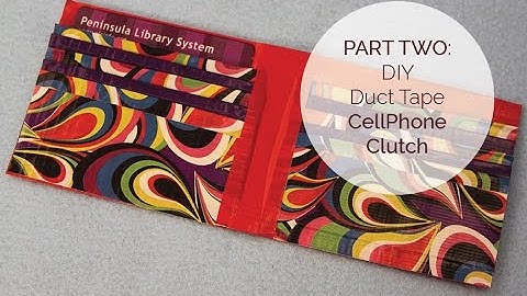 How to Make a Duct Tape Cell Phone Clutch Purse - Part 2 | Sophie
