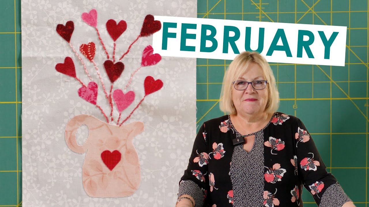 Jug of Heart Flowers - February Scrap Postcard Club