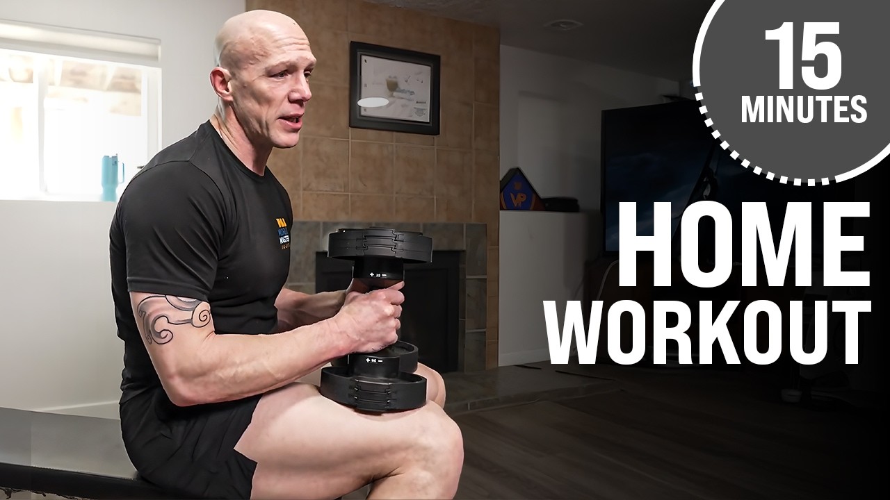 FULL BODY 15 Minute Workout For Men Over 40 (AT HOME WORKOUT!) - YouTube