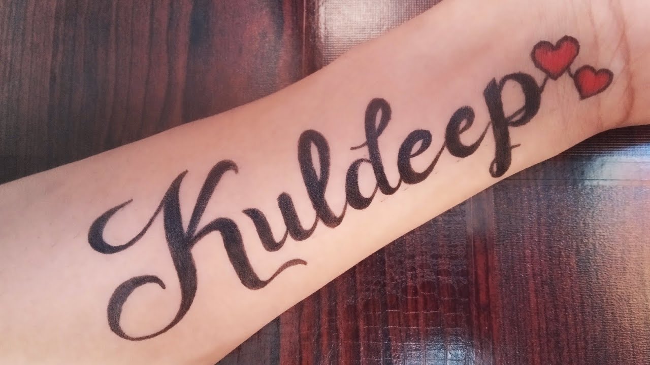 Aggregate 79+ about kuldeep name tattoo super cool .vn