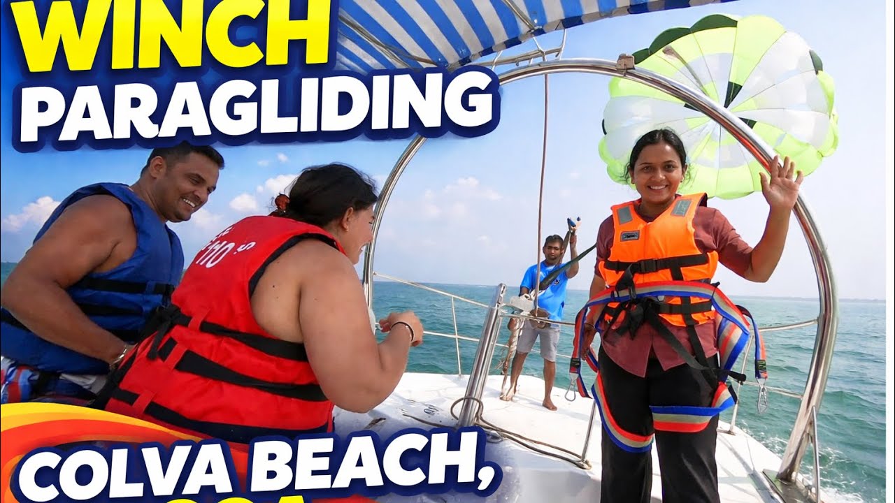 My Paragliding Day at Colva Beach Goa 🪂 | New Year 2026 Couple Vlog