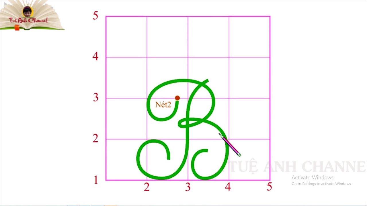Hướng dẫn viết chữ B trong Tiếng Việt | How to write B letter in ...