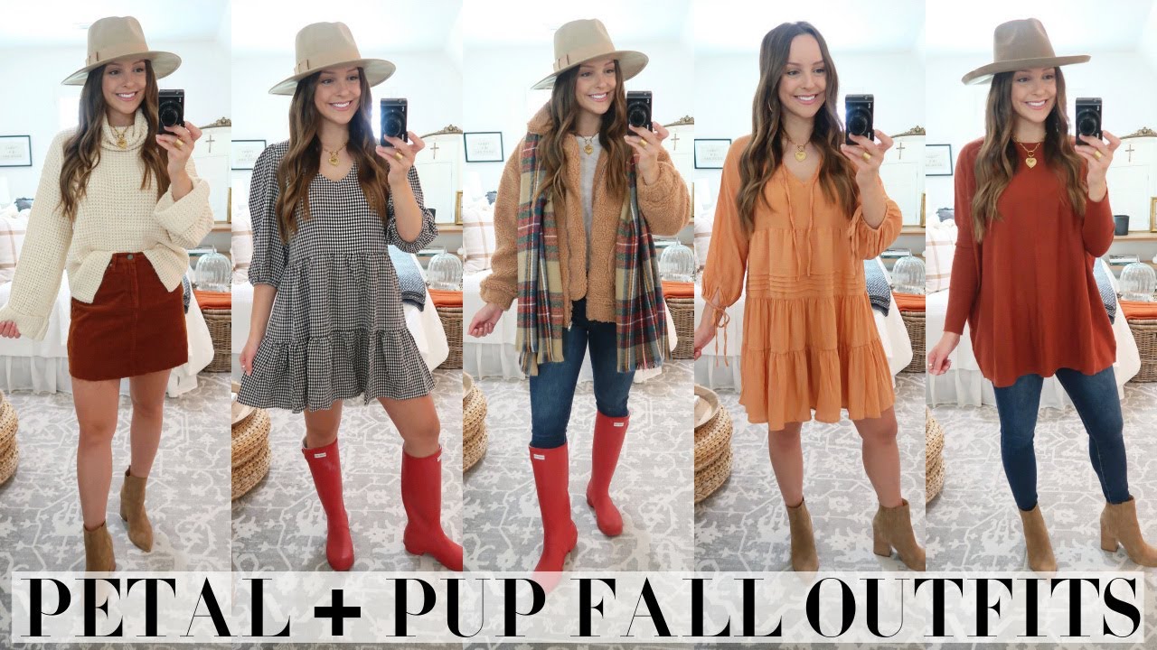 PETAL AND PUP TRY ON HAUL CUTE FALL OUTFITS + DISCOUNT CODE! RACHEL PUCCETTI YouTube