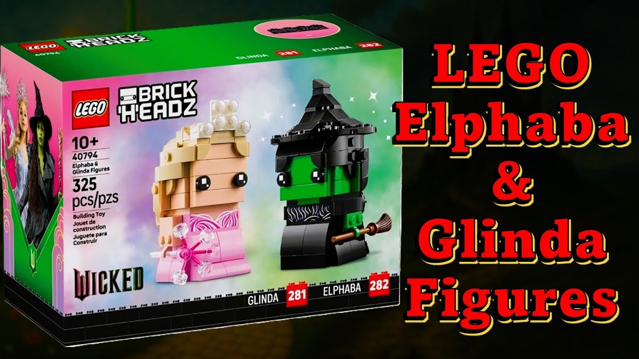 The CLICK score: LEGO Elphaba & Glinda Figures - Speed Build and Review