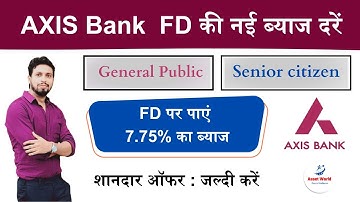 Axis Bank FD Rates 2023  || High Interest Fixed Deposit Options Explained