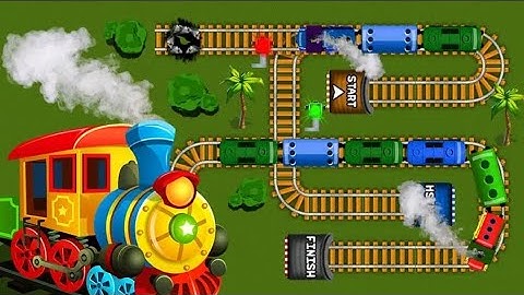 Train Track Maze - Classic Make Puzzle Game - (Level 86 - 90) Gameplay #13