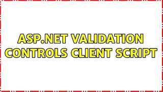 asp.net validation controls client script