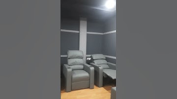 150" Curved Screen with REVEL in-wall Audio & FHD Projector. #hometheater #acoustic #hometheatre