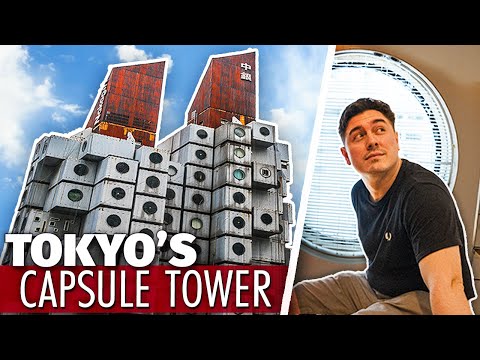 Inside Japan’s CAPSULE Tower | 140 TINY Tokyo Apartments