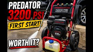 Predator 3200 PSI Pressure Washer Unboxing, Assembly & First Start