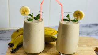 طرز تهیه جوس کیله/ How to make banana # #healthy milkshake#smoothie