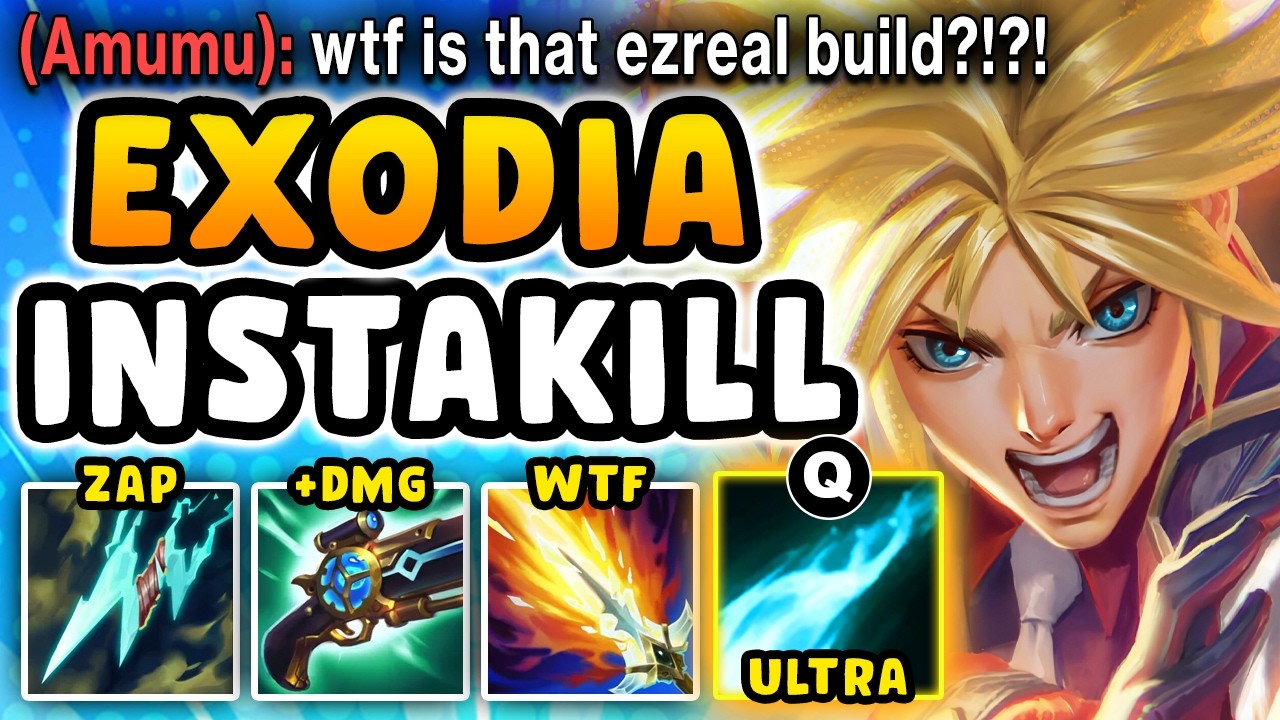 EZREAL BUT I GET A 6 ITEM EXODIA BUILD THAT TURNS MY Q INTO A 1-SHOT NUKE