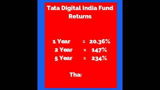 Tata Digital India Fund #ytshorts #Shorts #Bestmutualfunds #shorts #BestTechnologyfund2022