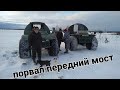 Вездеходы на зимнем болоте