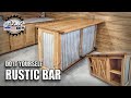 DIY Rustic Man Cave Bar / Island