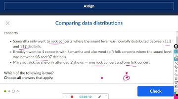 Comparing data distributions : Khan Academy