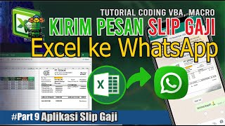 Kirim  Pesan WhatsApp Slip Gaji Ke banyak Nomor dengan EXCEL | Aplikasi Slip Gaji Part 9 screenshot 5