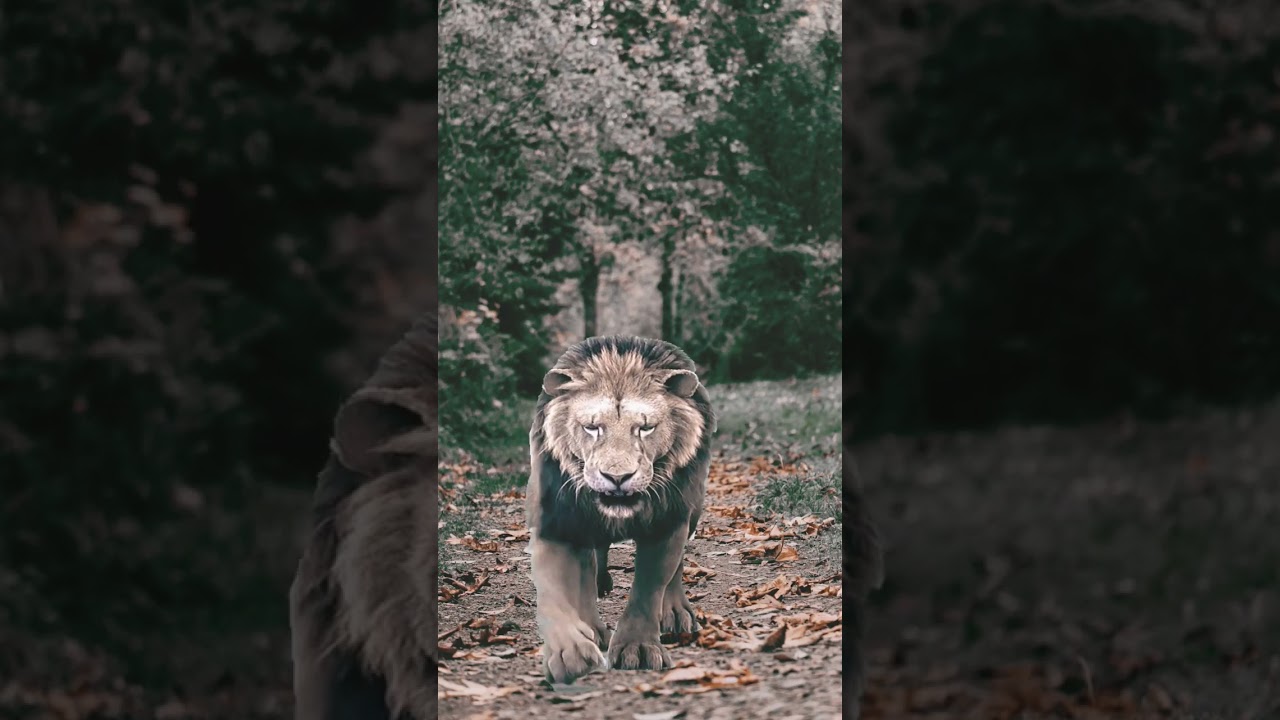 youtube shorts 😍! king lion in a jungle, lion animation, attack lion | 