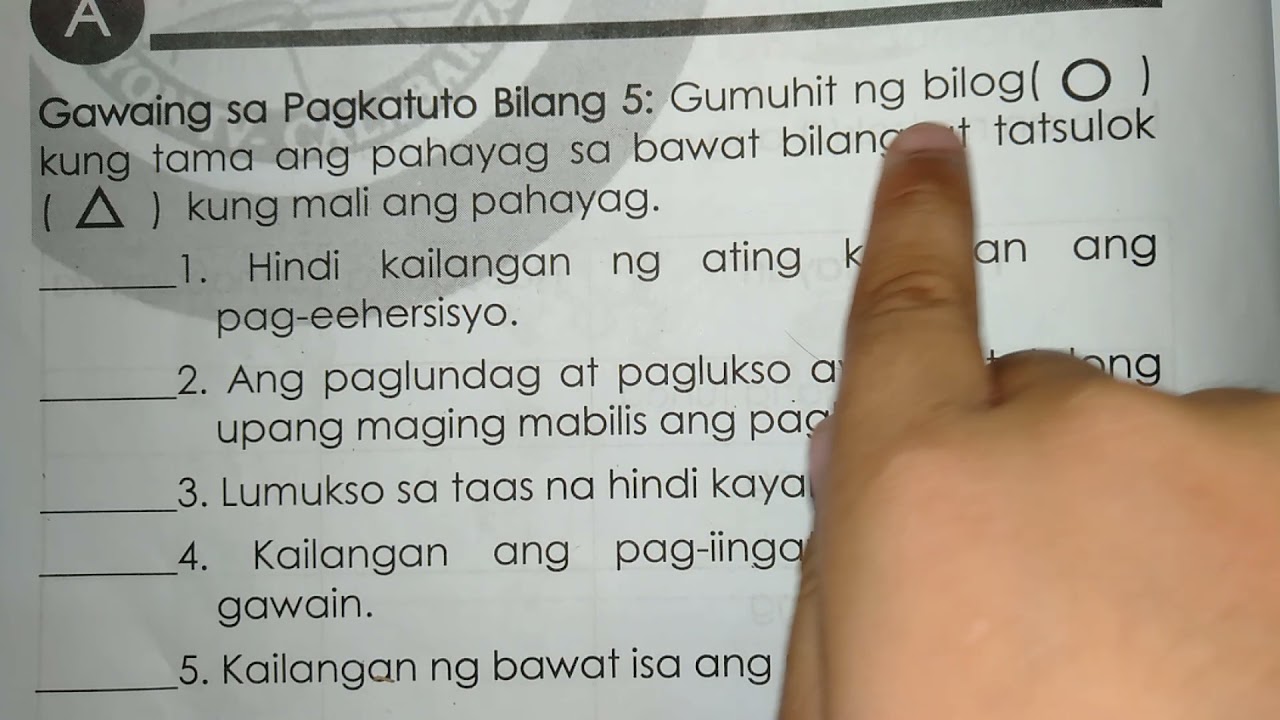 Pagtalon sa mga bagay na hindi gumagalaw: ⭕ kung Tama at ðºkung Mali