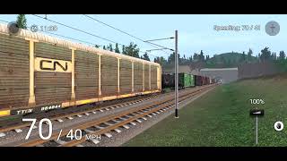 CSX Manifest At (70MPH) Duo YN2 AC44CW (Trainz Simulator 3)