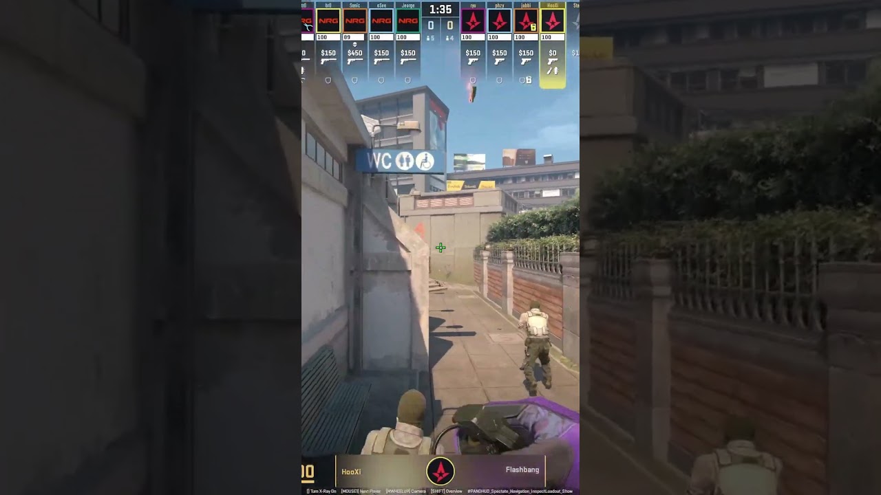 HooXi Overpass A Stairs Molotov in CS2