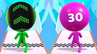 Going Balls vs Big Head Rush - Colorful Run Funny 3D Games screenshot 5