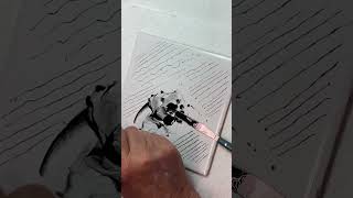 Travail à la plume sur porcelaine / Pen work techniques on porcelain