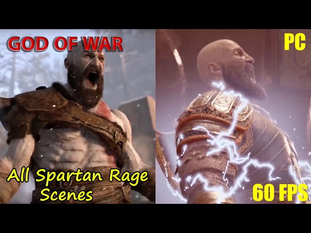 No One Can Stand before Spartan Rage, Kratos gets Angry Scenes, God of  War PC