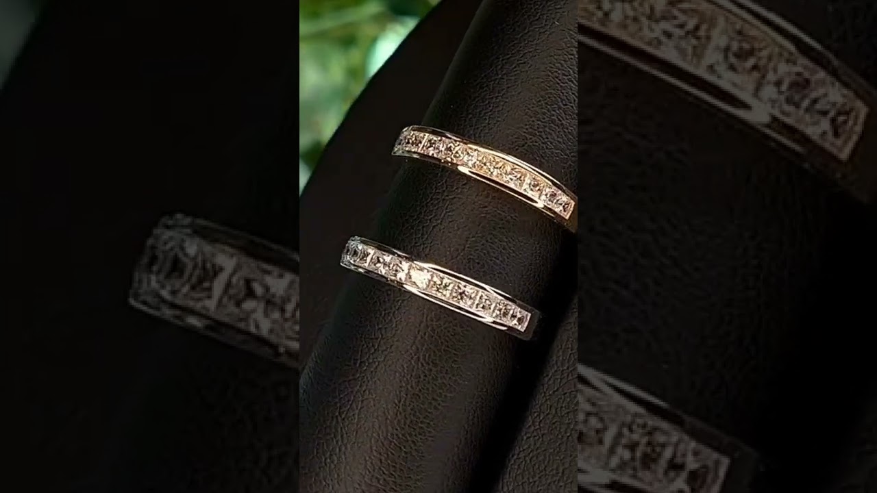 18k Solid Gold Accent Rings 