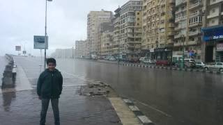 Rain showers alexandria, egypt feb 12 ...