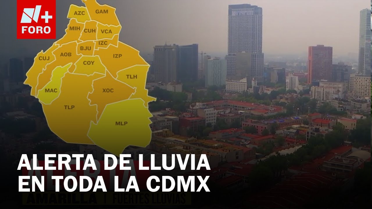 Más lluvias en CDMX hoy, 3 de Junio de 2025: alerta amarilla en las 16 ...