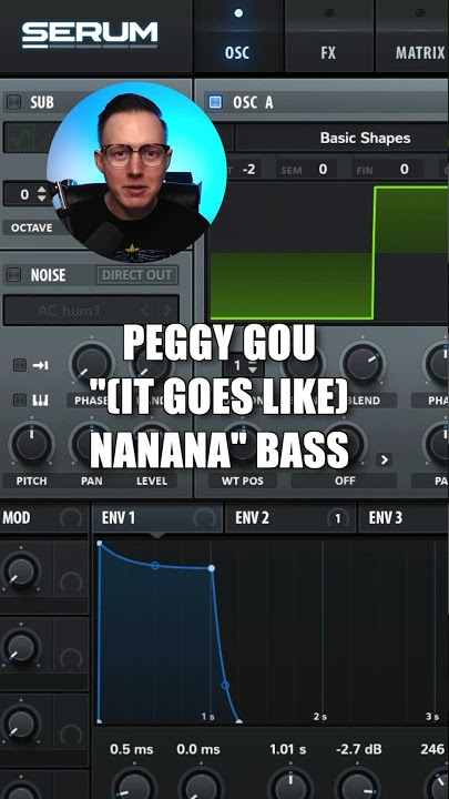 How to: Peggy Gou “It Goes Like (Nanana)” Bass in Serum #samsmyers #sounddesign #shorts