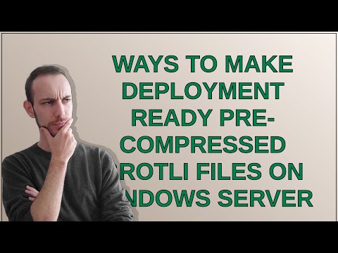 Ways to make deployment ready pre-compressed brotli files on windows server