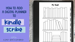 How To Upload a Digital Planner to Kindle Scribe