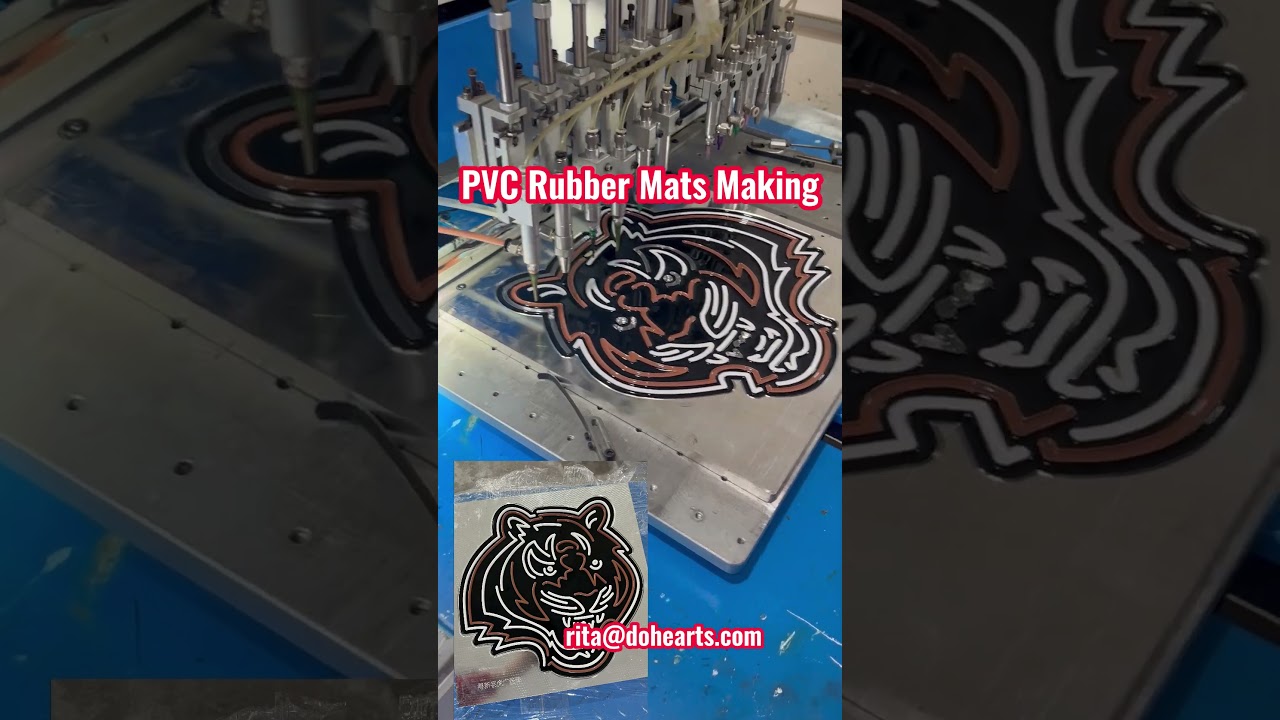 PVC rubber LED light cover making,automatic pvc rubber logo making machine