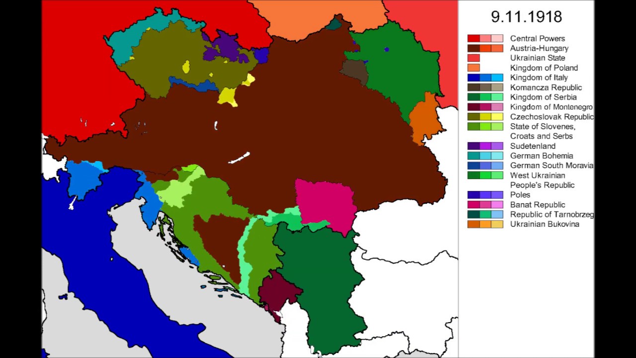 The Collapse of Austria-Hungary (Every Day) - YouTube