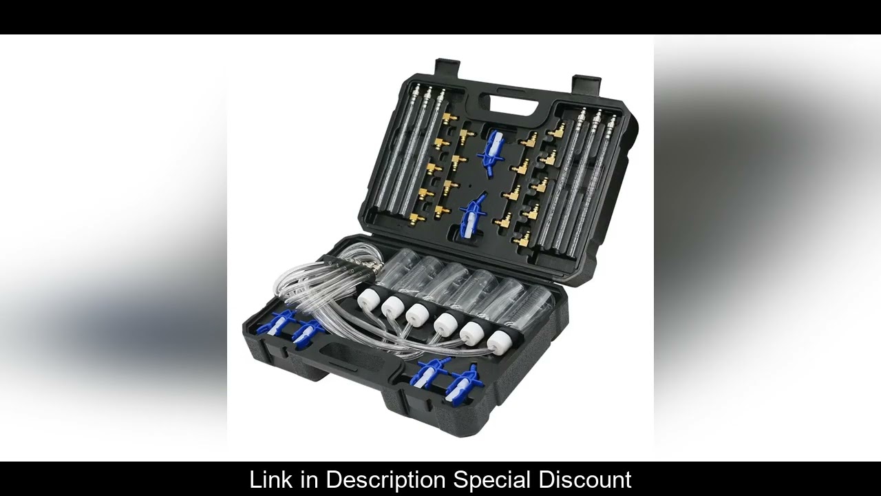Diesel Injector Flow Meter Test Set Easy to Use Sturdy Portable Professional Auto Repair Tools for