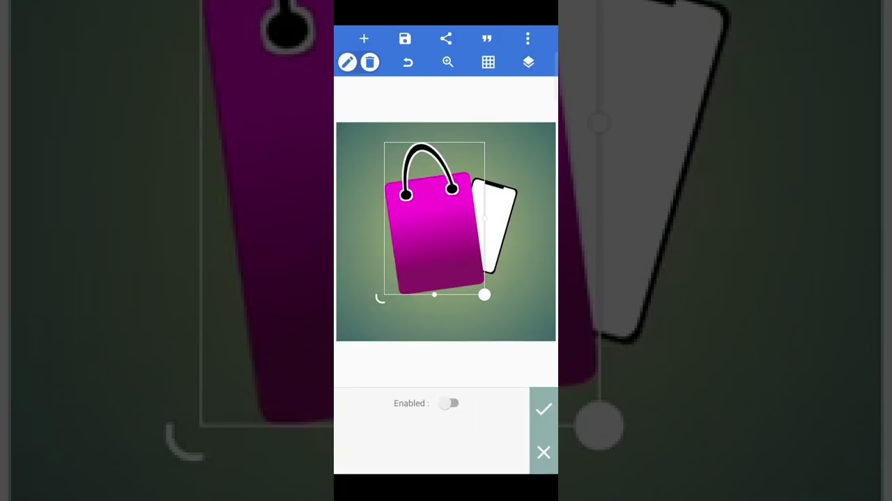 Online Shopping logo design on PixlLab 