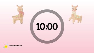 Pink Llama – 10 Minutes Countdown Timer With Cute Calm Music | Relaxing Classroom Timer screenshot 5