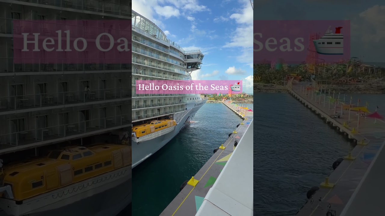 🚢 Oasis of the Seas Docked RIGHT Next to Us! 😳🌴