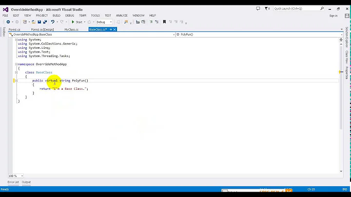 Advanced C# Tutorial 11 1 How to Override Method by virtual and override Keyword