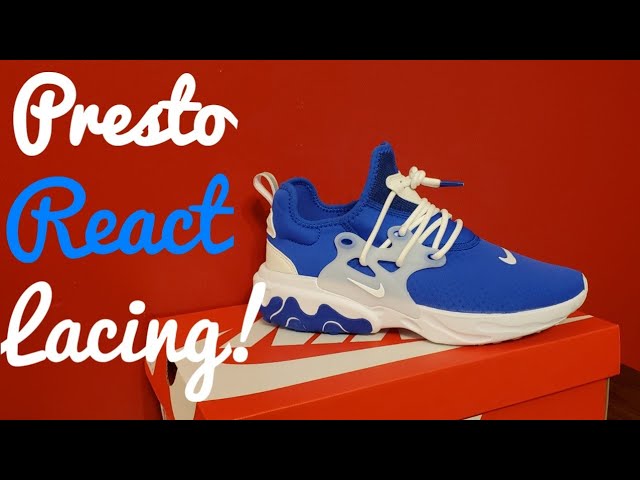 nike presto react laces