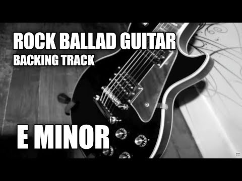 Rock Ballad Guitar Backing Track In E Minor / A Dorian - YouTube