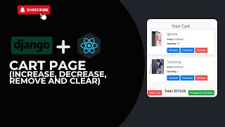React & Django Tutorial: Setting Up Cart in an e-commerce web app | Part 5