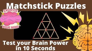 7 Easy Matchstick puzzles|Only a genius can answer these 7 tricky Riddles|Test your Brain #puzzle