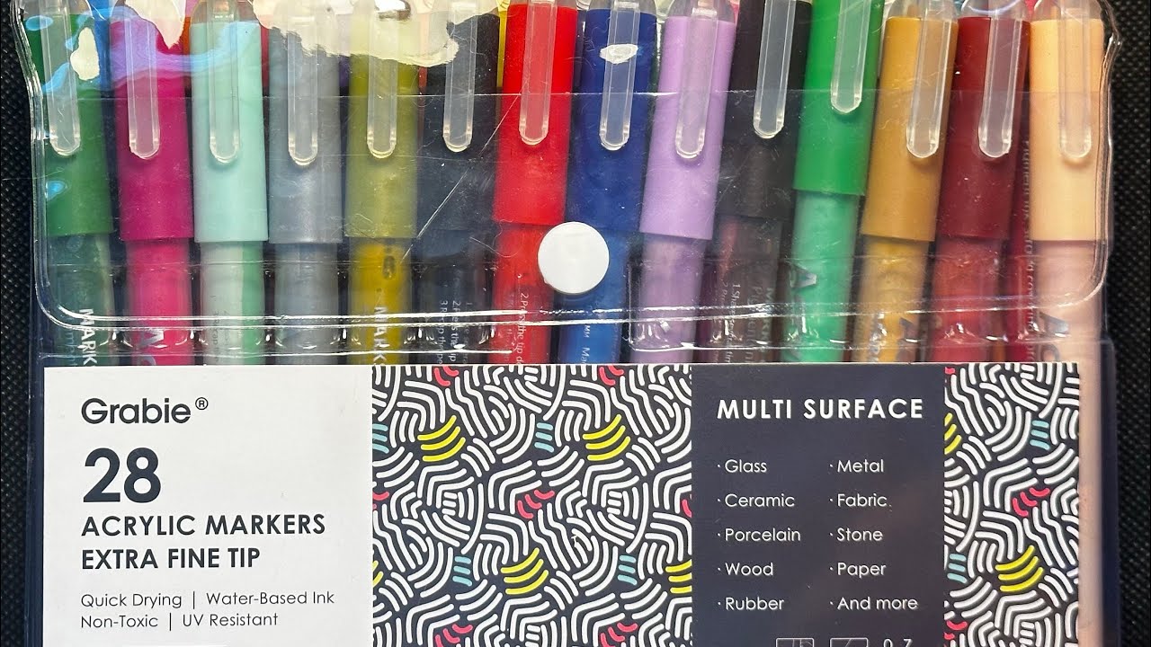Grabie Acrylic Paint Marker Unboxing and Review 