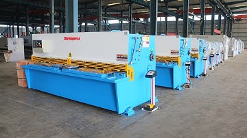 QC12Y 6x3200 hydraulic shearing machine with E200 cnc control system in stock from Durmapress
