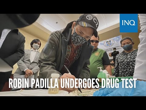 Robin Padilla undergoes drug test