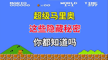 【超级马里奥】【Super Mario Bros】这些隐藏秘密你都知道吗——游戏界里程碑之作